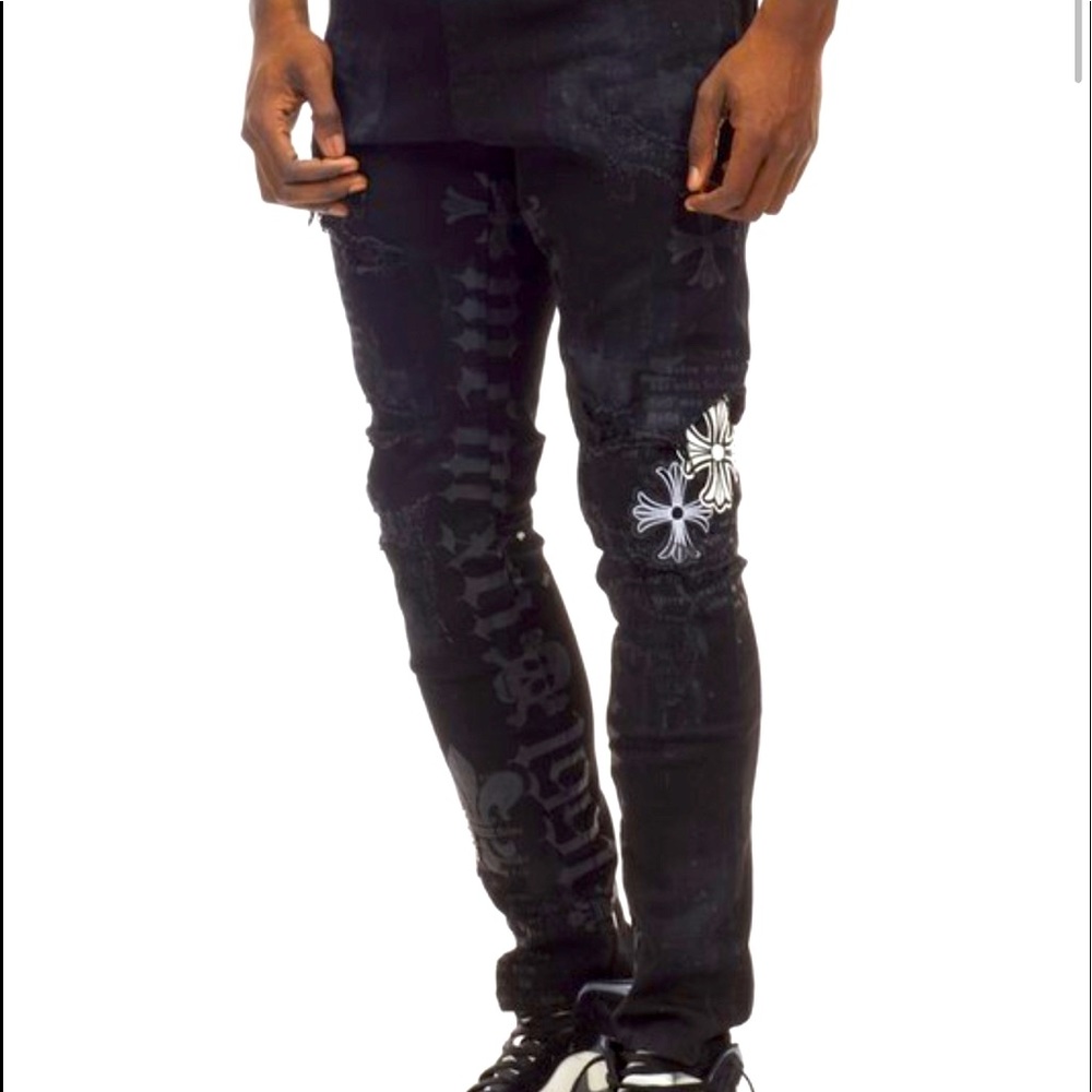 Men chrome jeans